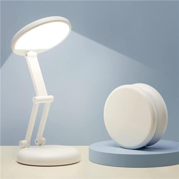 Battery Operated Desk Lamp Dimmable Rechargeable Cordless Mini Table Lamp Light - Picture 1 of 7